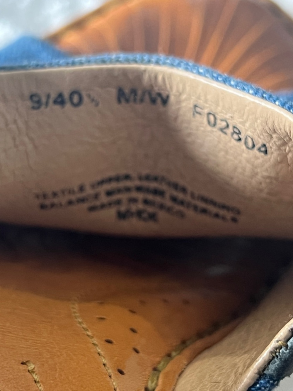Born Denim Blue Cork Wedge Slide Sandals - Picture 9 of 11